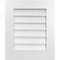 Ekena Millwork Vertical Surface Mount PVC Gable Vent: Non-Functional, w/ 3-1/2"W x 1"P Standard Frame, 20"W x 24"H GVPVE20X2401SN - alternate 1